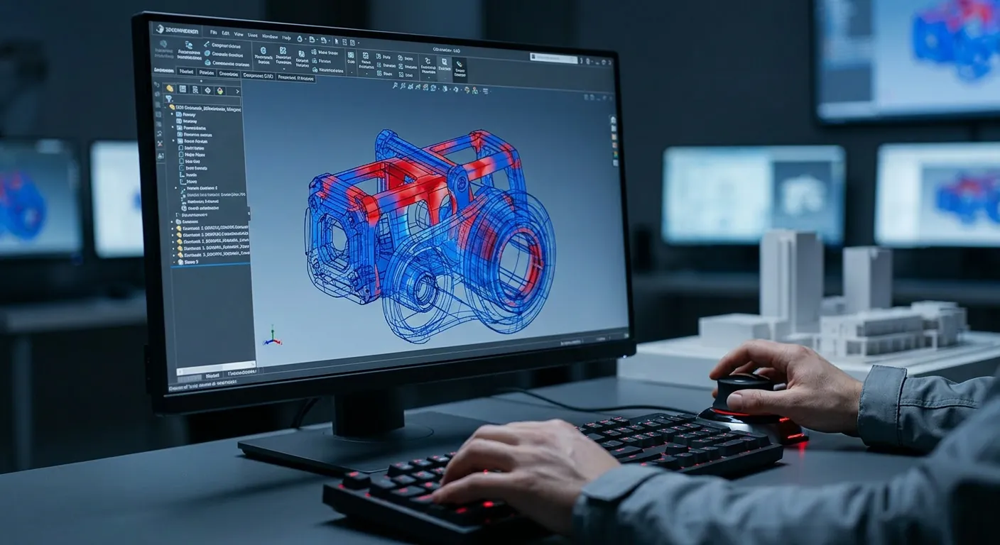 CAD mechanical design model of a hardware product
